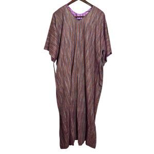 Vintage Guadalupe Of Hawaii Long Maxi Dress Kaftan Mumu Hippie Boho Free Spirit